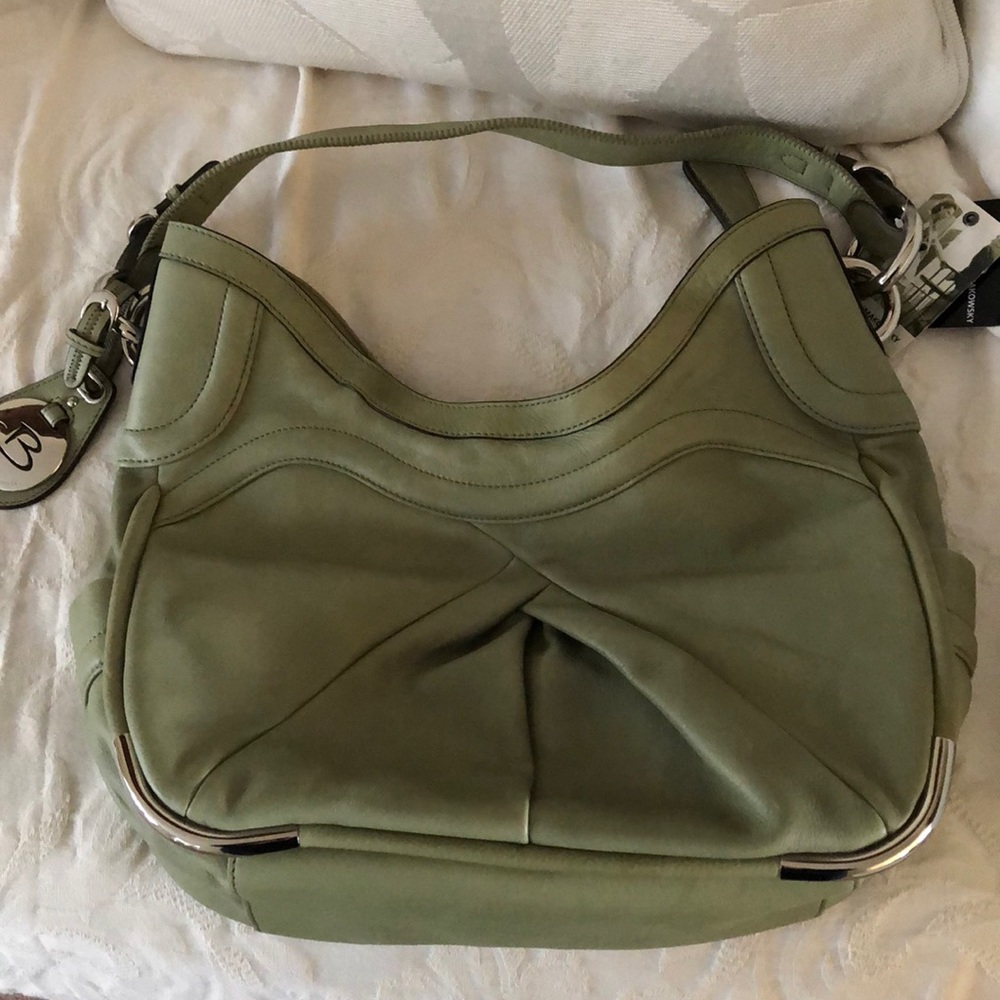 B.Makowsky Leather Handbag